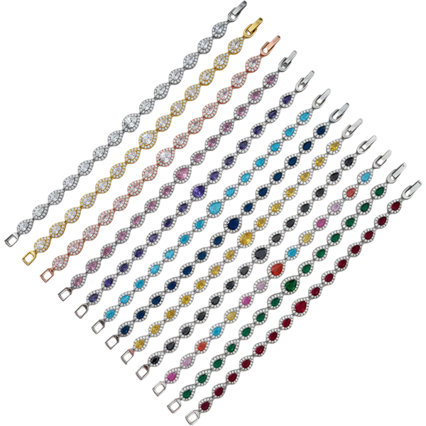 Angel Eye Bracelet Zircon Stainless Steel — detail 2