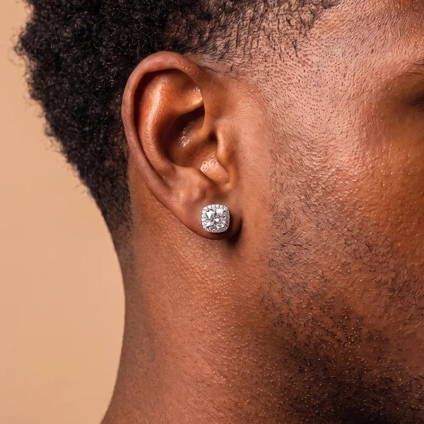 Radiance Stud Earrings Moissanite or Zircon