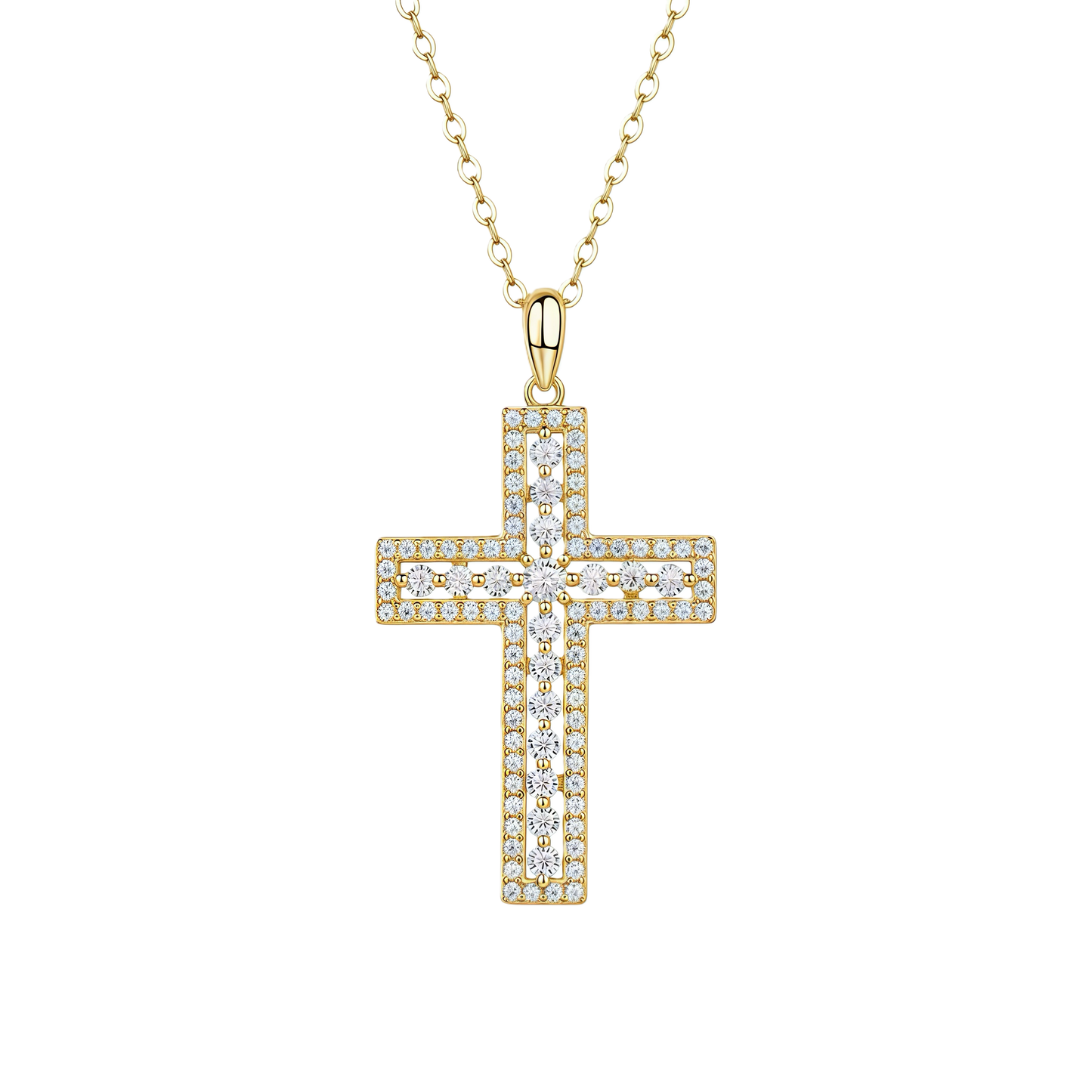 Croix en moissanite