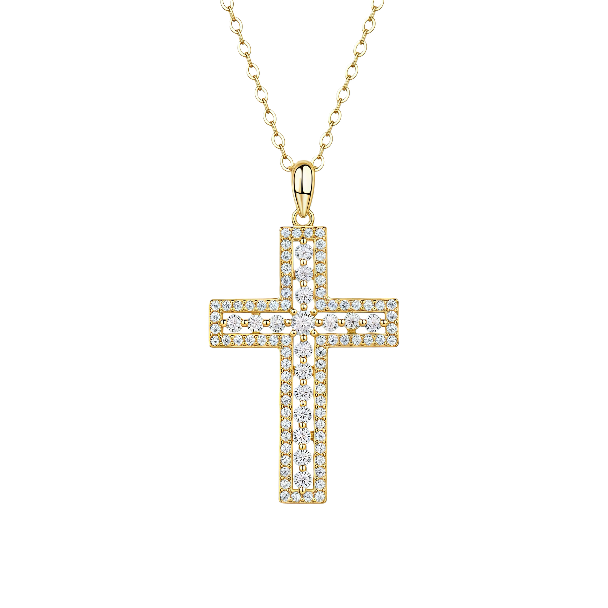 Croix en moissanite