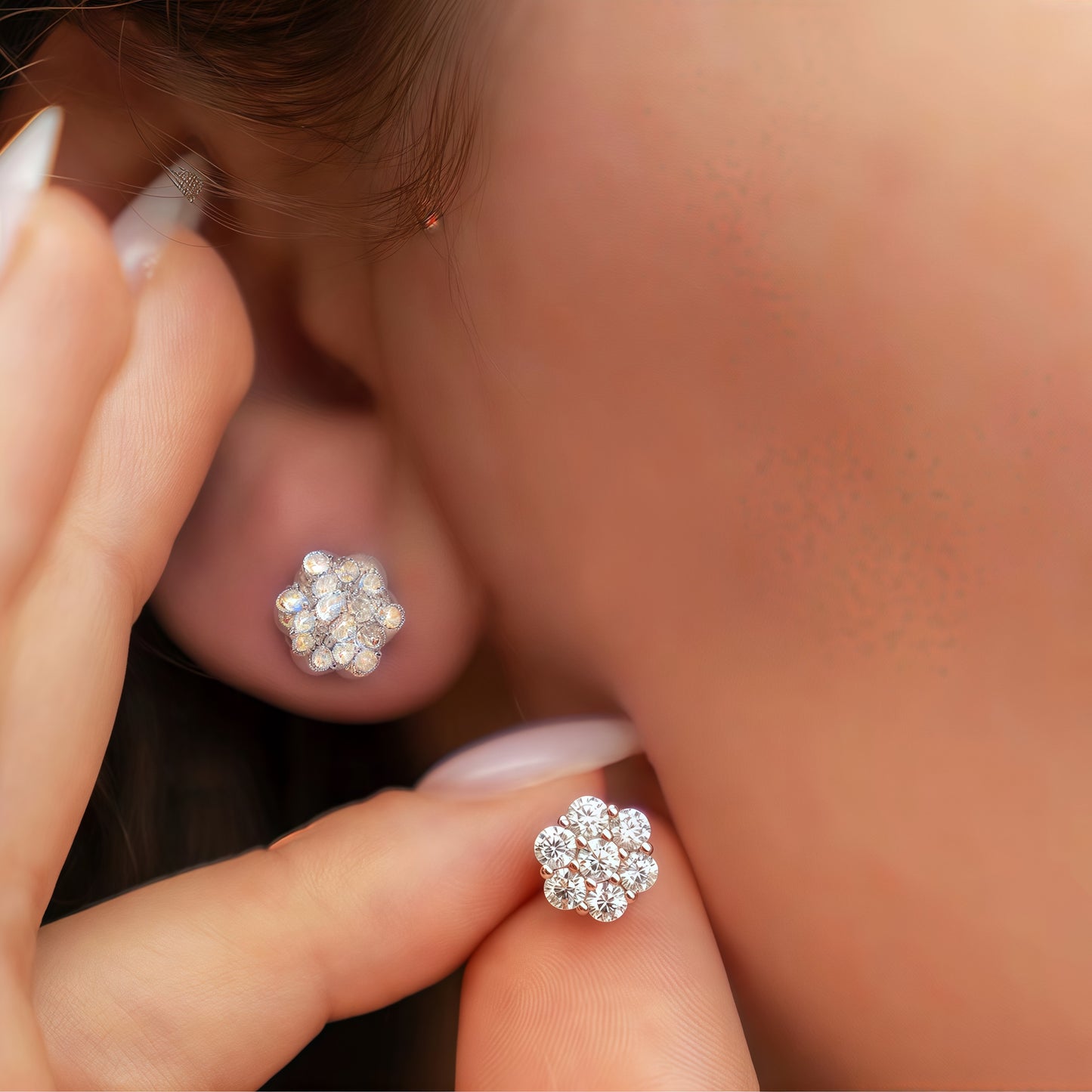 Floral Moissanite