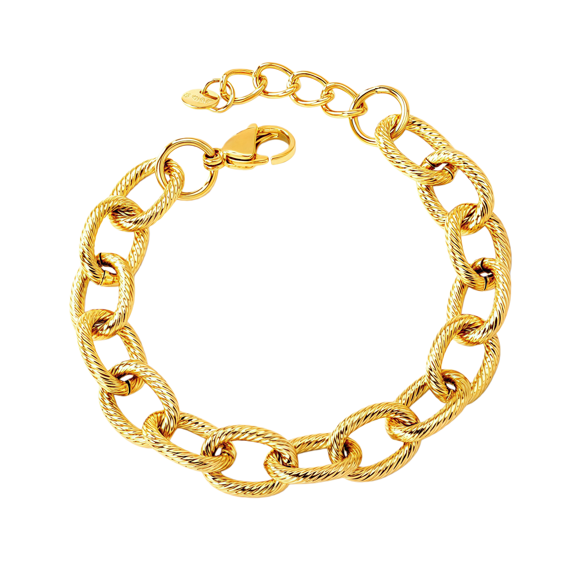 Textured Oval-Link