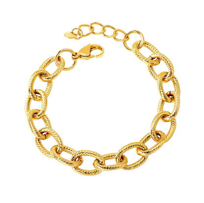 Textured Oval Link