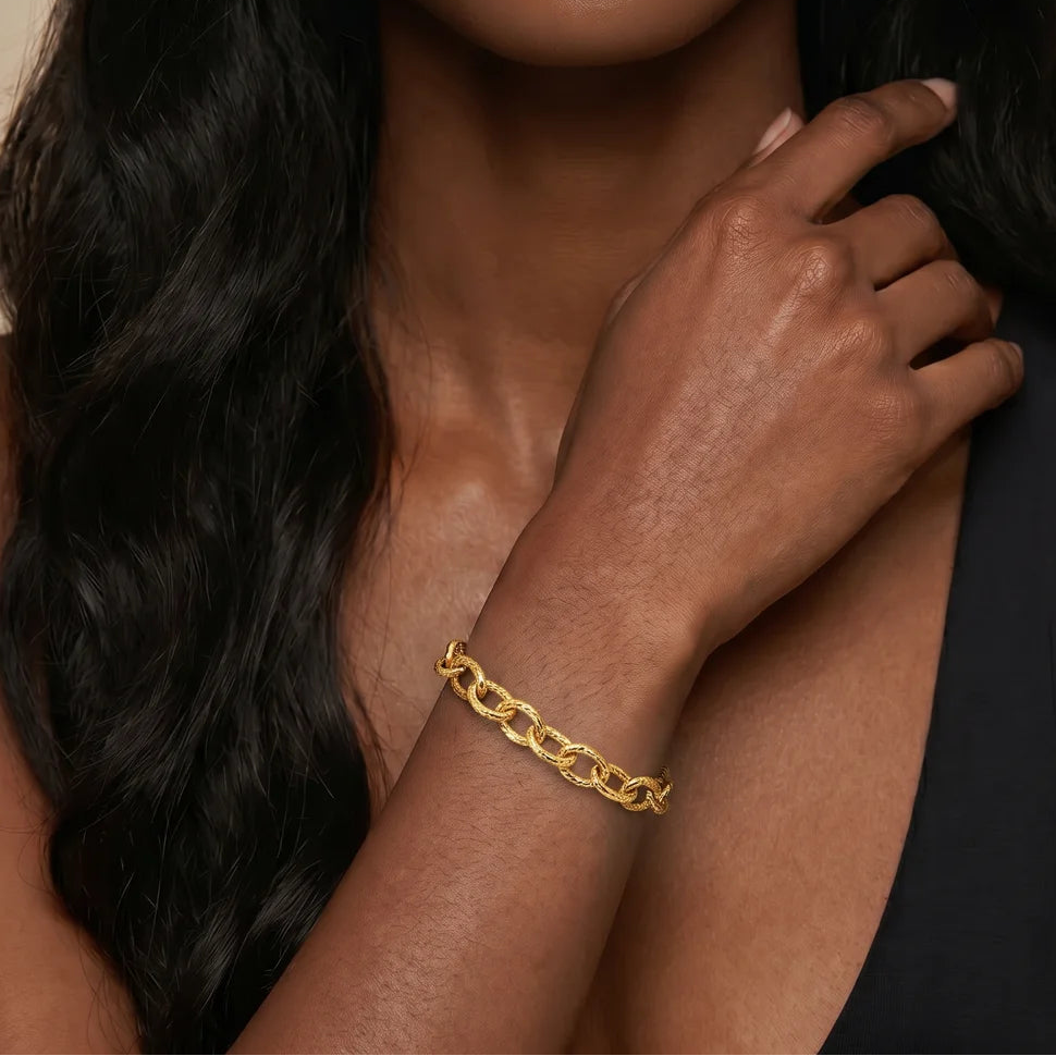 Textured Oval Link